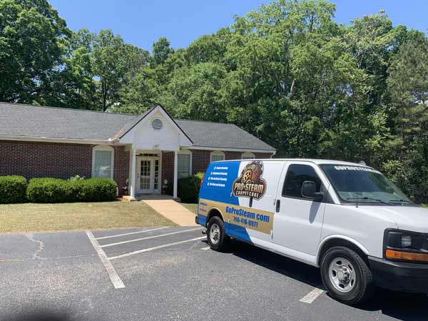carpet cleaning van by Hillcrest United Methodist Church